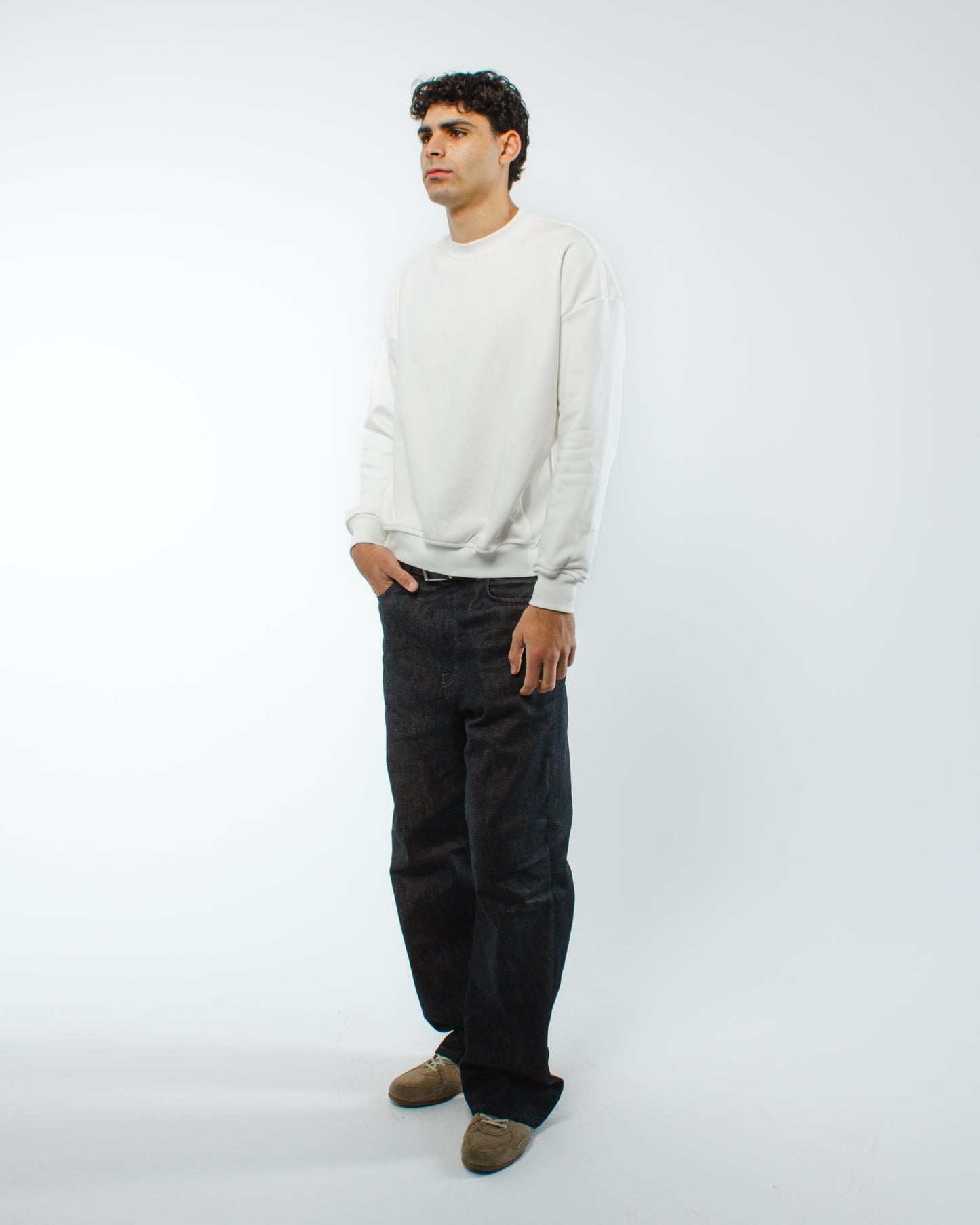 The Element Crewneck — Engineered White