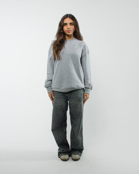 The Element Crewneck — Heather Gray