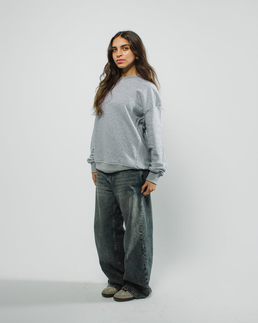 The Element Crewneck — Heather Gray